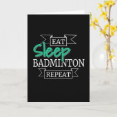 Badminton Gift Kaart (Gele Bloem)