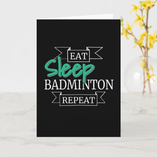 Badminton Gift Kaart (Gele Bloem)