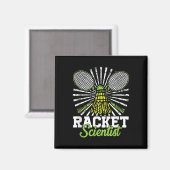 Badminton Gift Shuttle Racket Scientist Badminton Magneet (Voorkant / Achterkant)