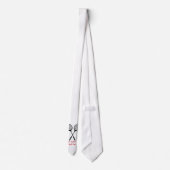 Badminton gifts, racquet and shuttlecock tie stropdas (Achterkant)