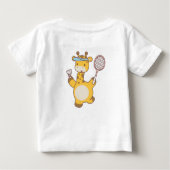 Badminton Giraffe Kinder T-shirt | (Achterkant)
