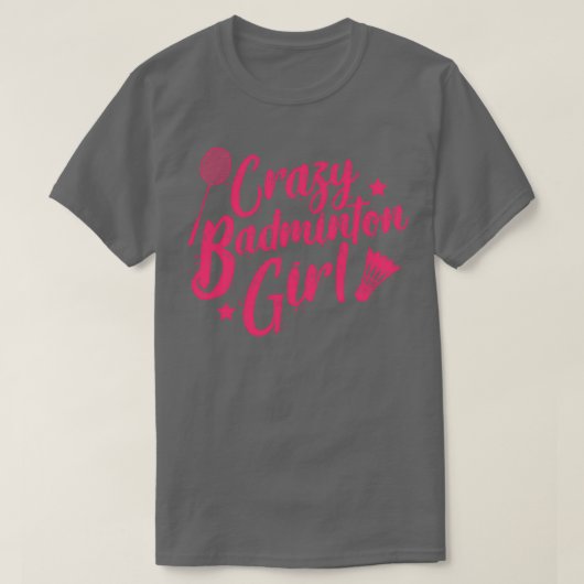 Badminton Girl T 8 T-shirt (Design voorkant)