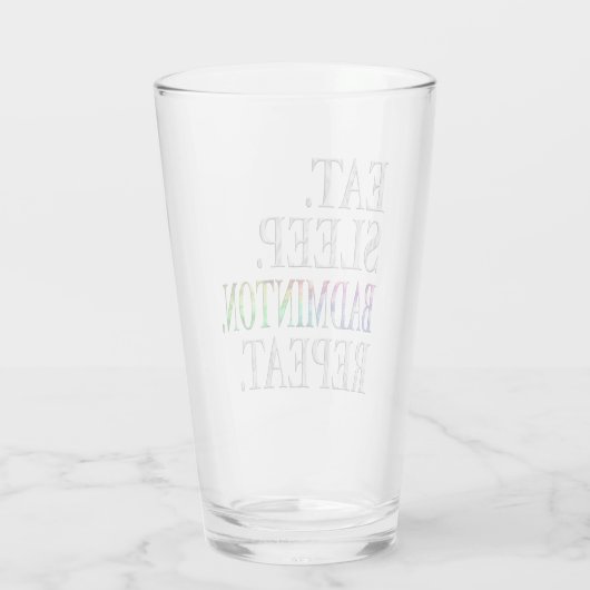Badminton Glas (Achterkant)