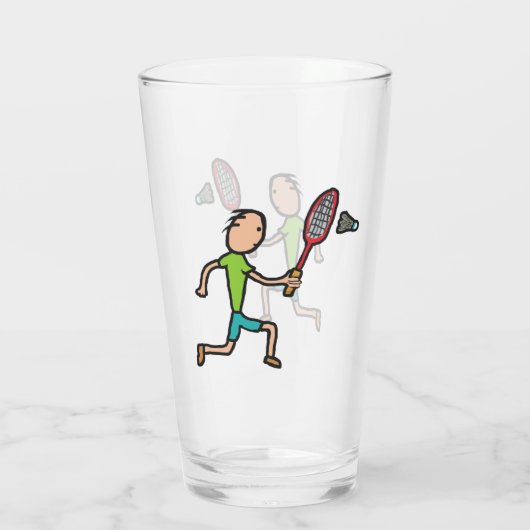 Badminton Glas (Achterkant)