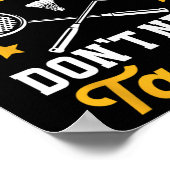 Badminton goede spelers hebben geen Tactics Shuttl Poster (Hoek)