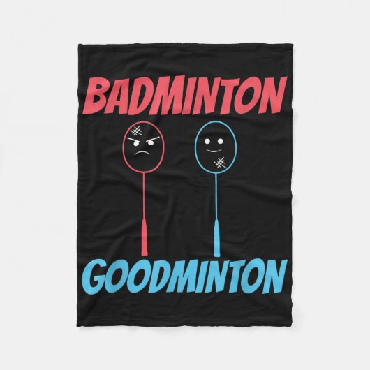 Badminton Goodminton Racket Meme  Fleece Deken (Voorkant)