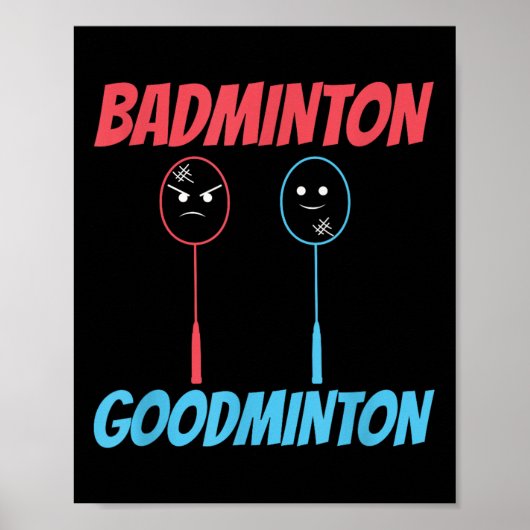 Badminton Goodminton Racket Meme Poster (Voorkant)