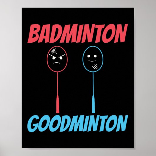Badminton Goodminton Racket Meme Poster (Voorkant)
