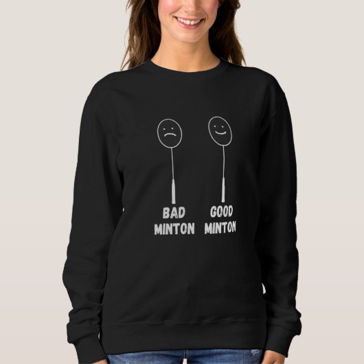 Badminton Goodminton Shuttle Cock Speler Trui (Voorkant)