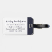 Badminton grafisch adres bagagelabel (Achterkant horizontaal)