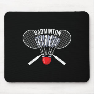 Badminton Grafisch Badminton Speler Shuttle Sporte Muismat
