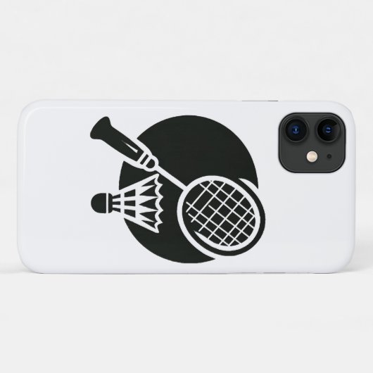 Badminton Grafisch Case-Mate iPhone Case (Achterkant (horizontaal))