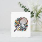 Badminton Grafisch Informatiekaartje (Staand voorkant)