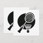 Badminton Grafisch Kaart (Voorkant / Achterkant)