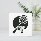 Badminton Grafisch Kaart (Staand voorkant)