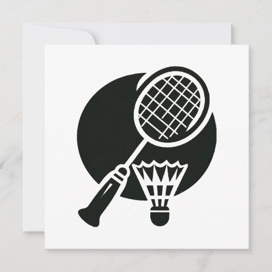 Badminton Grafisch Kaart (Voorkant)