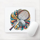 Badminton Grafisch Muismat (Met muis)