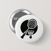 Badminton Grafisch Ronde Button 5,7 Cm (Voorkant /achterkant)