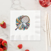 Badminton Grafisch Servet (Insitu)