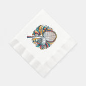 Badminton Grafisch Servet (Hoek)