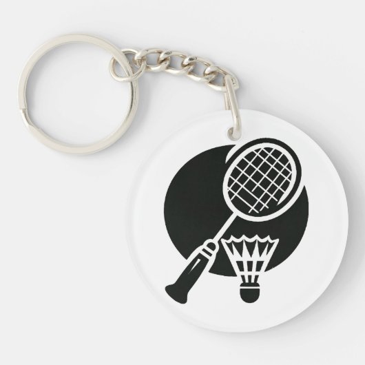 Badminton Grafisch Sleutelhanger (Voorkant)