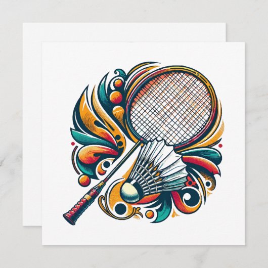 Badminton Graphic (Voorkant / Achterkant)