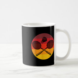 Badminton Graphic Badminton Player Shuttle Sports Koffiemok