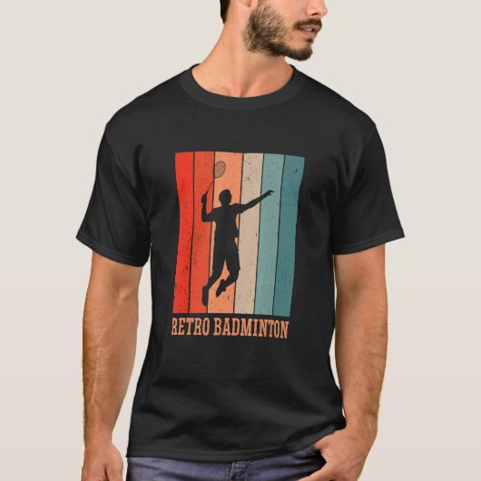 Badminton Graphic Badminton Player Shuttlecock Spo T-shirt (Voorkant)