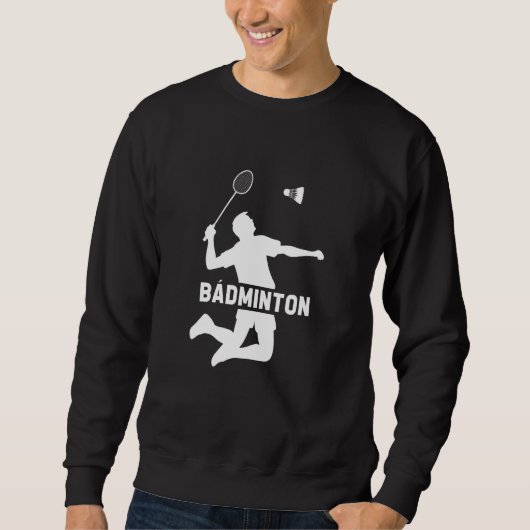 Badminton Graphic Badminton Player Shuttlecock Spo Trui (Voorkant)
