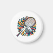 Badminton Graphic Magneet (Voorkant)