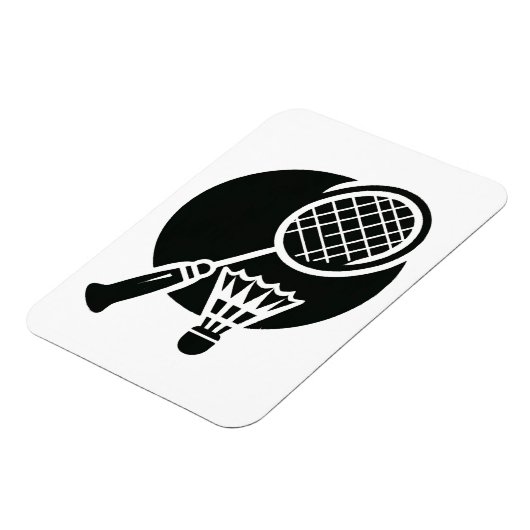 Badminton Graphic Magneet (Linkerzijde)