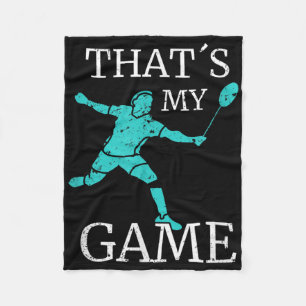 Badminton Grappig Citaten Badminton Speler Fleece Deken