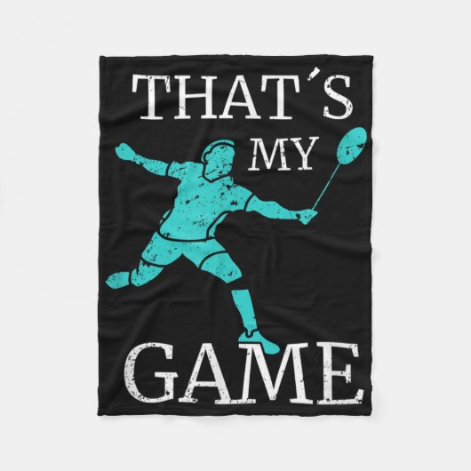 Badminton Grappig Citaten Badminton Speler Fleece Deken (Voorkant)