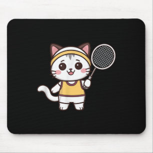 Badminton Grappige Kat Vrouwen Meisjes Badminton S Muismat