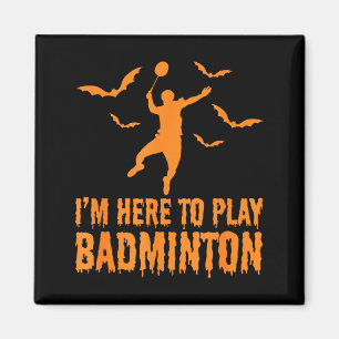 Badminton Halloween Griezelen Badminton Magneet