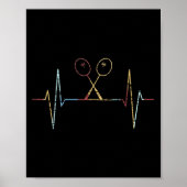 Badminton Heartbeat Poster (Voorkant)