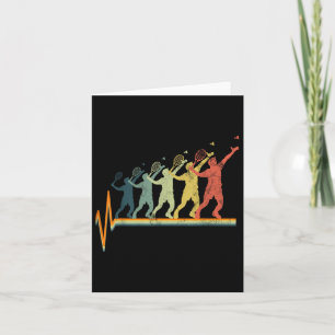 Badminton Heartbeat Vintage Retro Gift Kaart