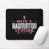 Badminton - Heb een Badminton Attitude Muismat (Met muis)