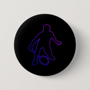 Badminton Heren Badminton Speler Shuttle Ronde Button 5,7 Cm