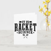 Badminton Het Is Racket Wetenschap Mannen Vrouwen Kaart (Gele Bloem)