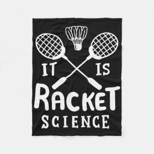 Badminton, het is racketwetenschap fleece deken
