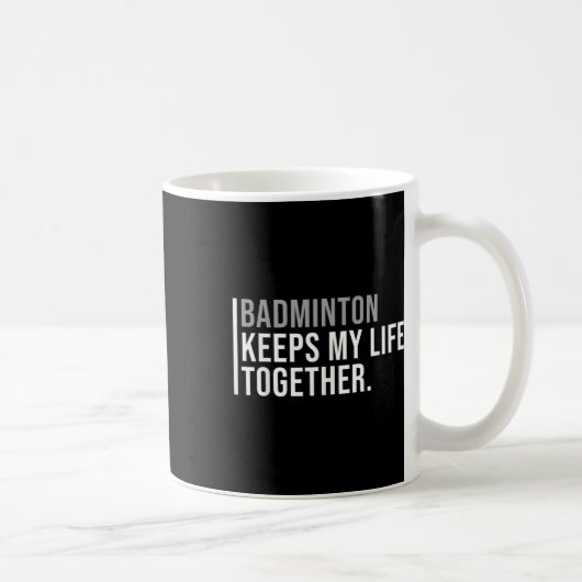 Badminton Hobby Badminton Speler Quote Koffiemok (Rechts)