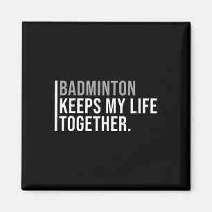 Badminton Hobby Badminton Speler Quote Magneet