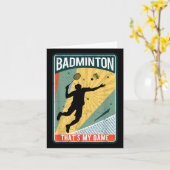 Badminton hoe ik rollen dat is mijn spel kaart (Gele Bloem)