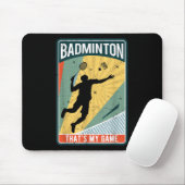 Badminton hoe ik rollen dat is mijn spel muismat (Met muis)