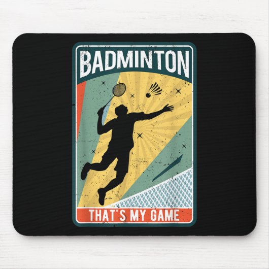 Badminton hoe ik rollen dat is mijn spel muismat (Voorkant)