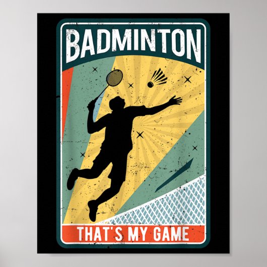 Badminton hoe ik rollen dat is mijn spel poster (Voorkant)