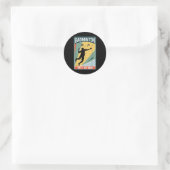 Badminton hoe ik rollen dat is mijn spel ronde sticker (Tas)