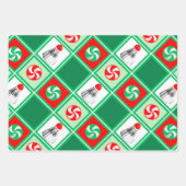 Badminton Holiday Gift Inpakpapier Vel (Voorkant 2)