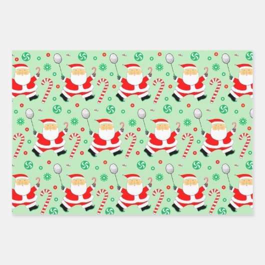 Badminton Holiday Gift Inpakpapier Vel (Voorkant)